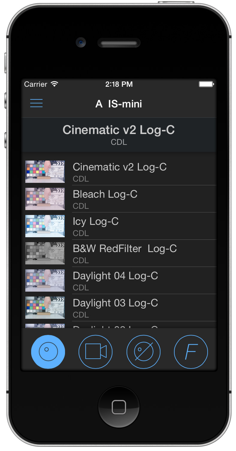 图9：iOS远程遥控 app界面